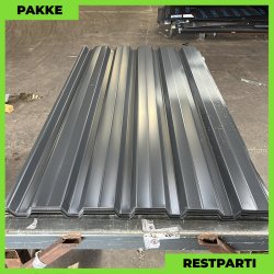 Trapezplade MVP 35 - Vg - Restparti - 31 stk. af 1850 mm - 0,5 mm - Antracitgr - 57,35 m