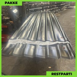 Teglstensprofil Traditionel - Restparti - 39 stk. af 5750-6150 mm - Sort - 252,5 m�