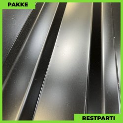 Trapezplade MTP 21 - Restparti - 13 stk. af 5000 mm - 0,5 mm - Sort - 67,2 m�
