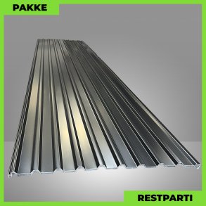 Trapezplade MTP 21 - Restparti - 13 stk. af 5000 mm - 0,5 mm - Sort - 67,2 m�