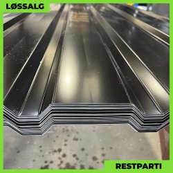 Trapez MVP 20/100 - Restparti - 2360 mm - 0,5 mm - Sort