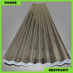 Sinus 35 m/ dug - Restparti - 15 stk. af 1500-6000 mm - Mat Sort - 57,9 m