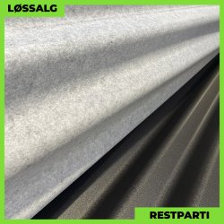 Sinus 35 m/ dug - Restparti - 0,5 mm - Mat Sort