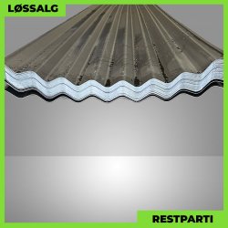 Sinus 35 m/ dug - Restparti - 0,5 mm - Mat Sort