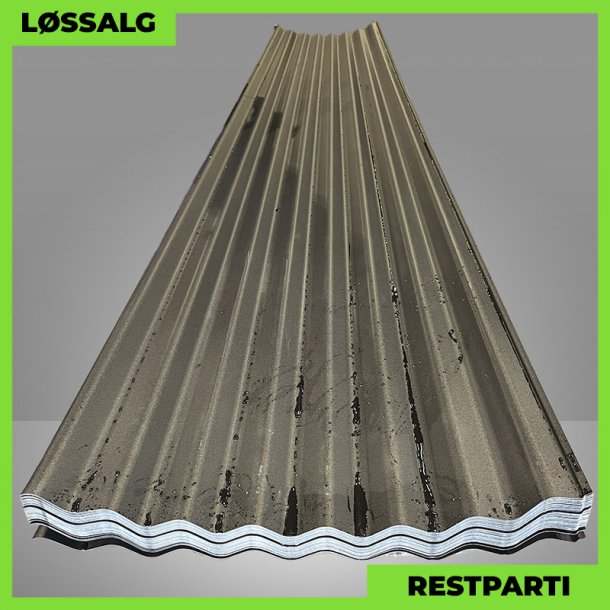 Sinus 35 m/ dug - Restparti - 0,5 mm - Mat Sort