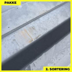 Trapezplade MTP 35 m/ dug - 2. sortering - 21 stk. af 3000 mm - Antracitgr� - 63 m�