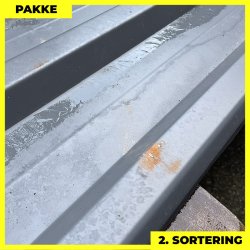 Trapezplade MTP 35 m/ dug - 2. sortering - 21 stk. af 3000 mm - Antracitgr� - 63 m�