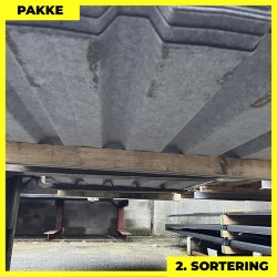 Trapezplade MTP 35 m/ dug - 2. sortering - 21 stk. af 3000 mm - Antracitgr� - 63 m�