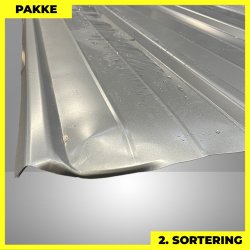 Pandeplade MTP 20/220 - 2. sortering - 5 stk. af 2750 mm - Mrk Silver - 14,8 m