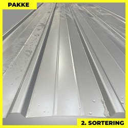 Pandeplade MTP 20/220 - 2. sortering - 5 stk. af 2750 mm - Mrk Silver - 14,8 m