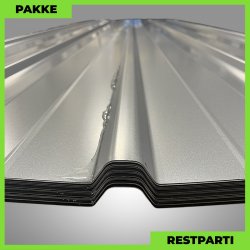 Pandeplade MTP 20/220 - Restparti - 28 stk. af 4150 mm - 0,5 mm - Mrk Silver - 125,4 m
