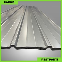 Pandeplade MTP 20/220 - Restparti - 28 stk. af 4150 mm - 0,5 mm - Mrk Silver - 125,4 m