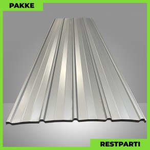 Pandeplade MTP 20/220 - Restparti - 28 stk. af 4150 mm - 0,5 mm - Mrk Silver - 125,4 m²
