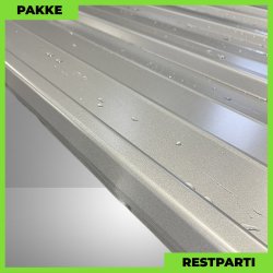 Pandeplade MTP 20/220 - Restparti - 7 stk. af 5500 mm - 0,5 mm - Mrk Silver - 41,5 m