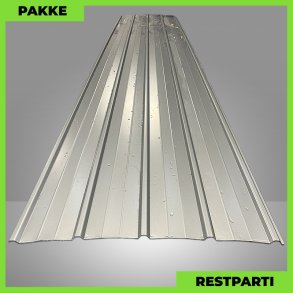 Pandeplade MTP 20/220 - Restparti - 7 stk. af 5500 mm - 0,5 mm - Mrk Silver - 41,5 m²