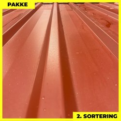 Trapezplade MTP 20/100 - 2. sortering - 10 stk. af 2000-5430 mm - Mrkerd - 32,5 m