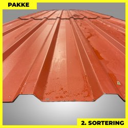 Trapezplade MTP 20/100 - 2. sortering - 10 stk. af 2000-5430 mm - Mrkerd - 32,5 m