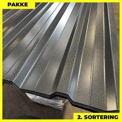 Trapezplade MTP 35 - 2. sortering - 13 stk. af 8036 mm - Antracitgr� - 104,4 m�