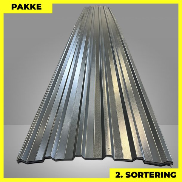 Trapezplade MTP 35 - 2. sortering - 13 stk. af 8036 mm - Antracitgr� - 104,4 m�