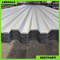 Trapezplade MTP 20 - Restparti - 5836 mm - 0,75 mm - Aluzink