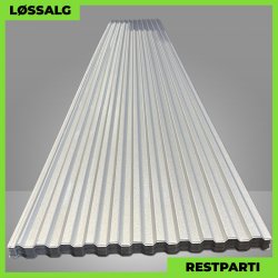 Trapezplade MTP 20 - Restparti - 5836 mm - 0,75 mm - Aluzink