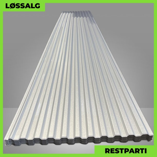 Trapezplade MTP 20 - Restparti - 5836 mm - 0,75 mm - Aluzink