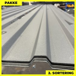 Trapezplade MTP 21 - 2. sortering - 8 stk. af 5940 mm - Antracitgr� - 49,1 m�