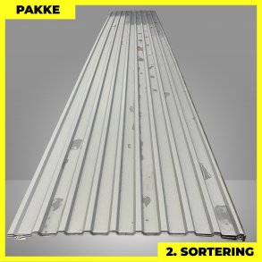 Trapezplade MTP 21 - 2. sortering - 8 stk. af 5940 mm - Antracitgr� - 49,1 m�