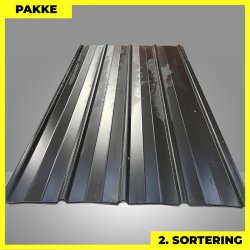 Pandeplade MTP 20/220 - 2. sortering - 10 stk. af 2070 mm - Sort - 22,3 m�