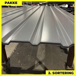 Trapezplade MVP 20/100 - V�g - 2. sortering - 14 stk. af 3050 mm - Grafitgr� - 45,9�m�