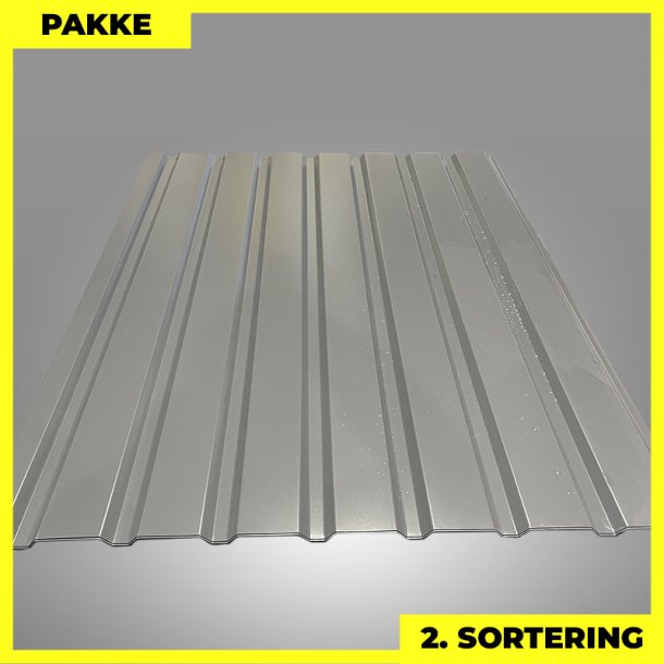 Trapezplade MVP 20/100 - V�g - 2. sortering - 7 stk. af 1500 mm - Grafitgr� - 11,2�m�