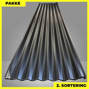 Sinus 35 m/ dug - 2. sortering - 16 stk. af 5100 mm - Sort - 81,6 m�