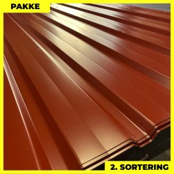 Trapezplade MVP 20/100 - V�g - 2. sortering - 15 stk. af 2000 mm - Svenskr�d - 32,2�m�