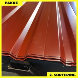 Trapezplade MVP 20/100 - V�g - 2. sortering - 15 stk. af 2000 mm - Svenskr�d - 32,2�m�