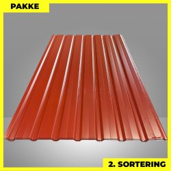 Trapezplade MVP 20/100 - V�g - 2. sortering - 15 stk. af 2000 mm - Svenskr�d - 32,2�m�