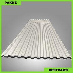 Trapezplade MTP 20 - Restparti - 20 stk. af 4100 mm - 0,6 mm - Mat Silver - 82 m&sup2;