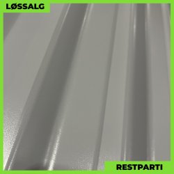 Trapezplade MTP 20 m/ dug - Restparti - 3000 mm - 0,5 mm - Lysegr�