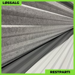 Trapezplade MTP 20 m/ dug - Restparti - 3000 mm - 0,5 mm - Lysegr�