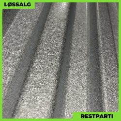 Trapezplade MTP 20 - Restparti - 3000 mm - 0,5 mm - Aluzink