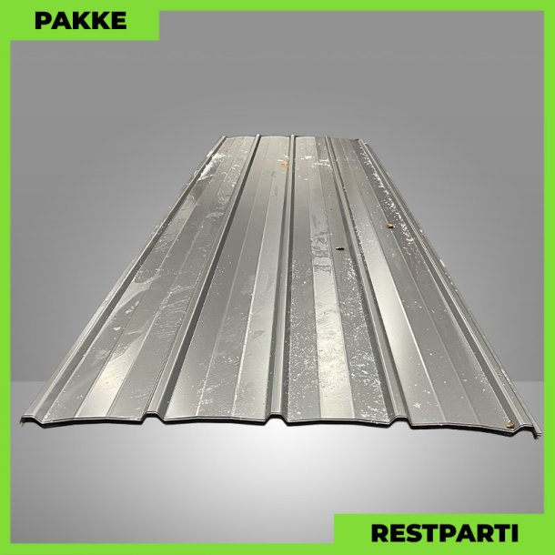 Pandeplade MTP 20/220 - Restparti - 14 stk. af 4100 mm - 0,5 mm - M�rk Silver - 61,9 m&sup2;
