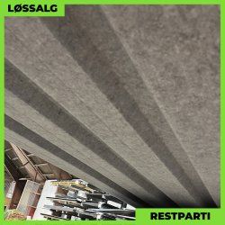 Trapezplade MTP 35 m/ dug - Restparti - 5000 mm - 0,5 mm - Mat Sort