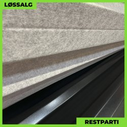 Trapezplade MTP 35 m/ dug - Restparti - 5000 mm - 0,5 mm - Sort