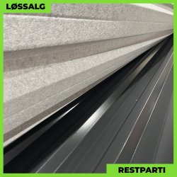 Trapezplade MTP 35 m/ dug - Restparti - 5000 mm - 0,5 mm - Sort