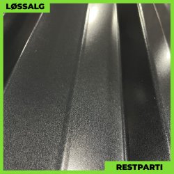 Trapezplade MTP 35 m/ dug - Restparti - 5000 mm - 0,5 mm - Sort