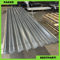 Sinus 35 m/ markering - Restparti - 20 stk. af 4430 mm - 0,5 mm - Antracitgr� - 89,4 m�