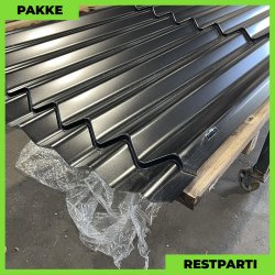 Sinus 35 m/ markering &amp; dug - Restparti - 43 stk. af 4345 mm - 0,5 mm - Sort - 188,7 m�