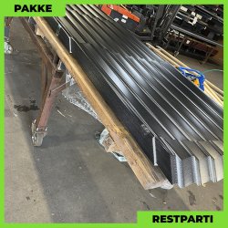 Sinus 35 m/ markering &amp; dug - Restparti - 43 stk. af 4345 mm - 0,5 mm - Sort - 188,7 m�