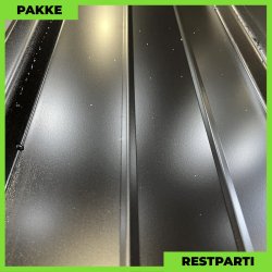 Pandeplade MTP 20/220 - Restparti - 29 stk. af 6060 mm - 0,6 mm - Sort - 189,8 m�