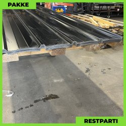 Pandeplade MTP 20/220 - Restparti - 29 stk. af 6060 mm - 0,6 mm - Sort - 189,8 m�