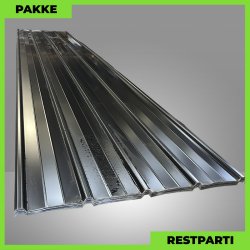 Pandeplade MTP 20/220 - Restparti - 29 stk. af 6060 mm - 0,6 mm - Sort - 189,8 m�